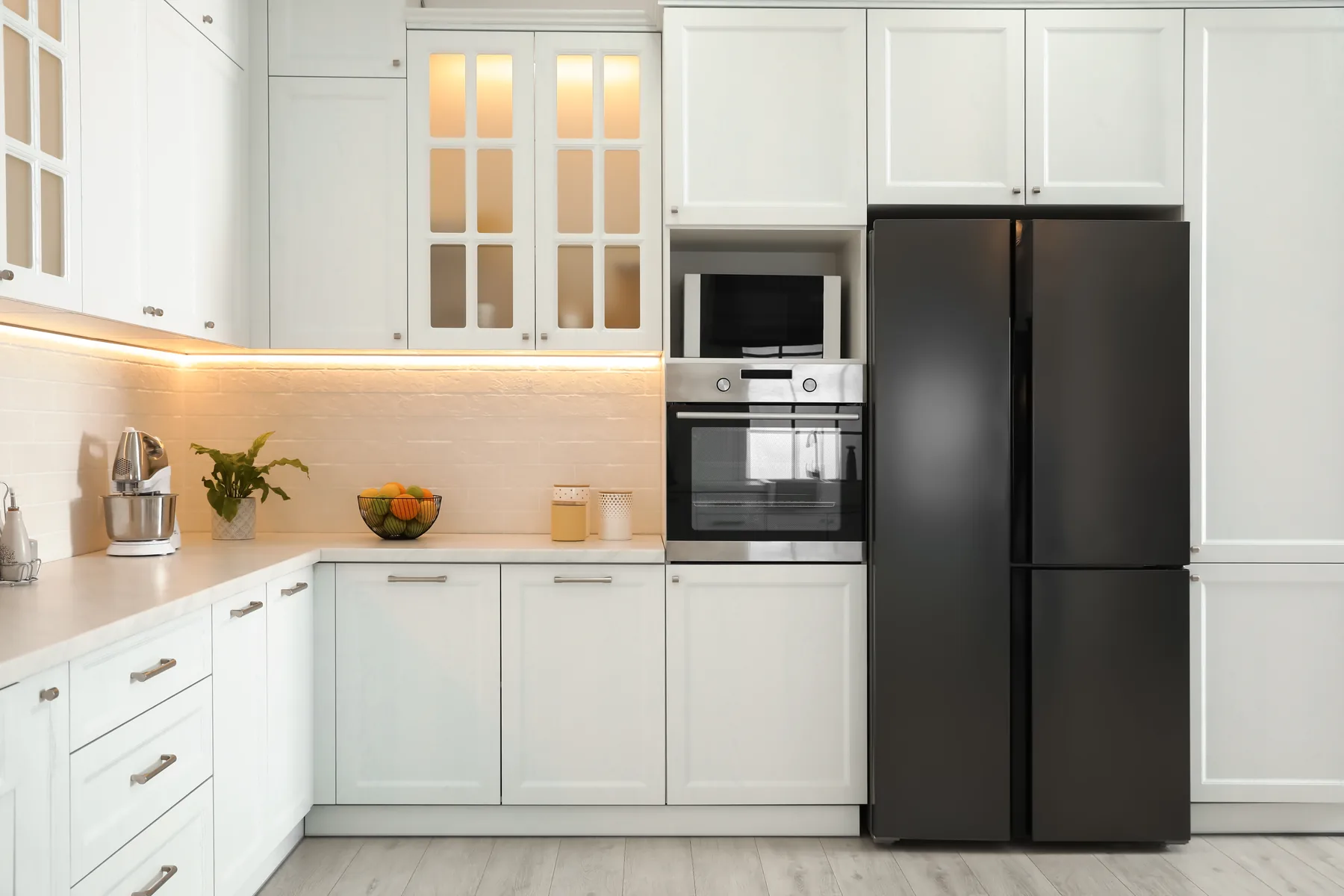 Classic white family kitchen